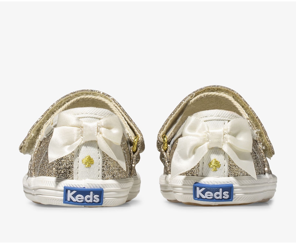 Slip Ons Keds Enfant Doré - Kate Spade New York Sloane Mj Glitter Crib - 015-RFOAEZ